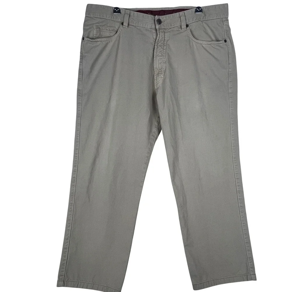 Ermenegildo Zegna Chino‎ Pants 37x27 (IT 40) Beige Cotton Italy Luxury